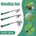 Garden Weeding and Digging Tool with Anti-Slip Handle - 11 Teeth - view 2