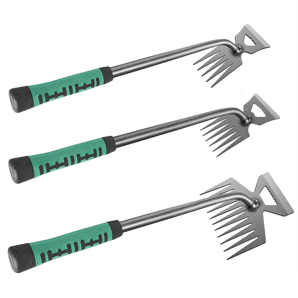 Garden Weeding and Digging Tool with Anti-Slip Handle - 11 Teeth - view 3