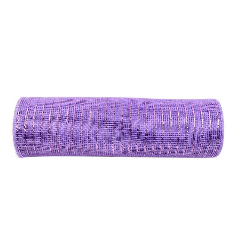 Gauze Mesh Flower Bouquet Wrap, 25.4 cm x 9.14 m Roll - Light Purple