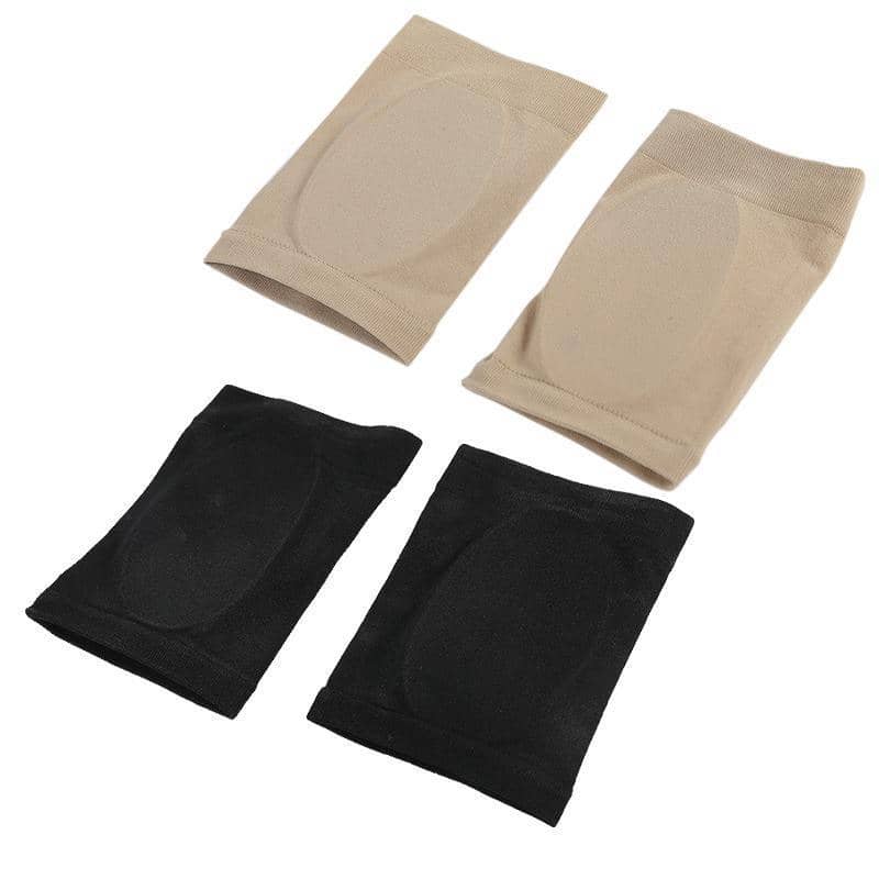 Gel Arch Support Insole Sleeve, Washable - Black and Nude, Pack of 2