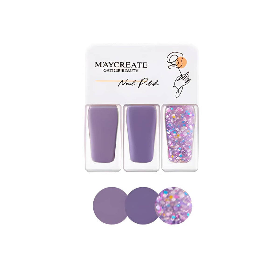 Gel Nail Polish Trio Set, 3 x 4g Bottles - Shade 08