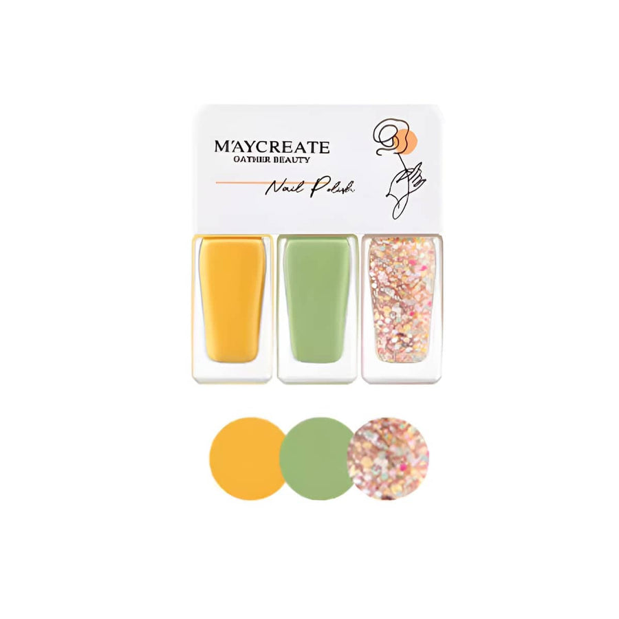 Gel Nail Polish Trio Set, 3 x 4g Bottles - Shade 10