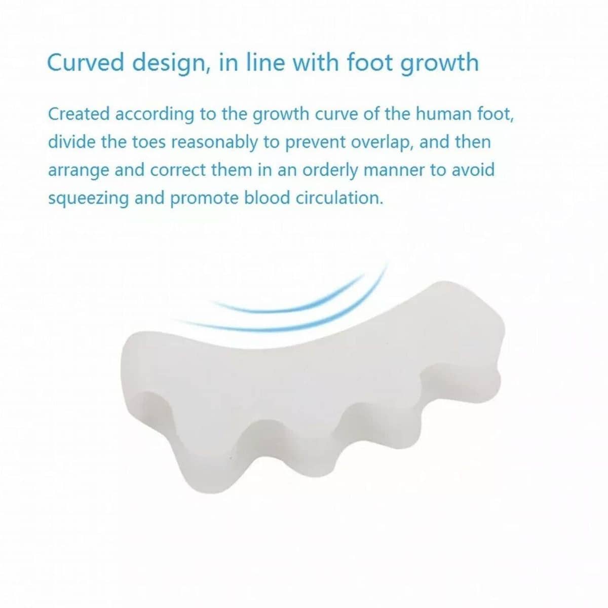 Gel Toe Separator Spreaders, White - Pack of 2 (1 Pair) - view 5