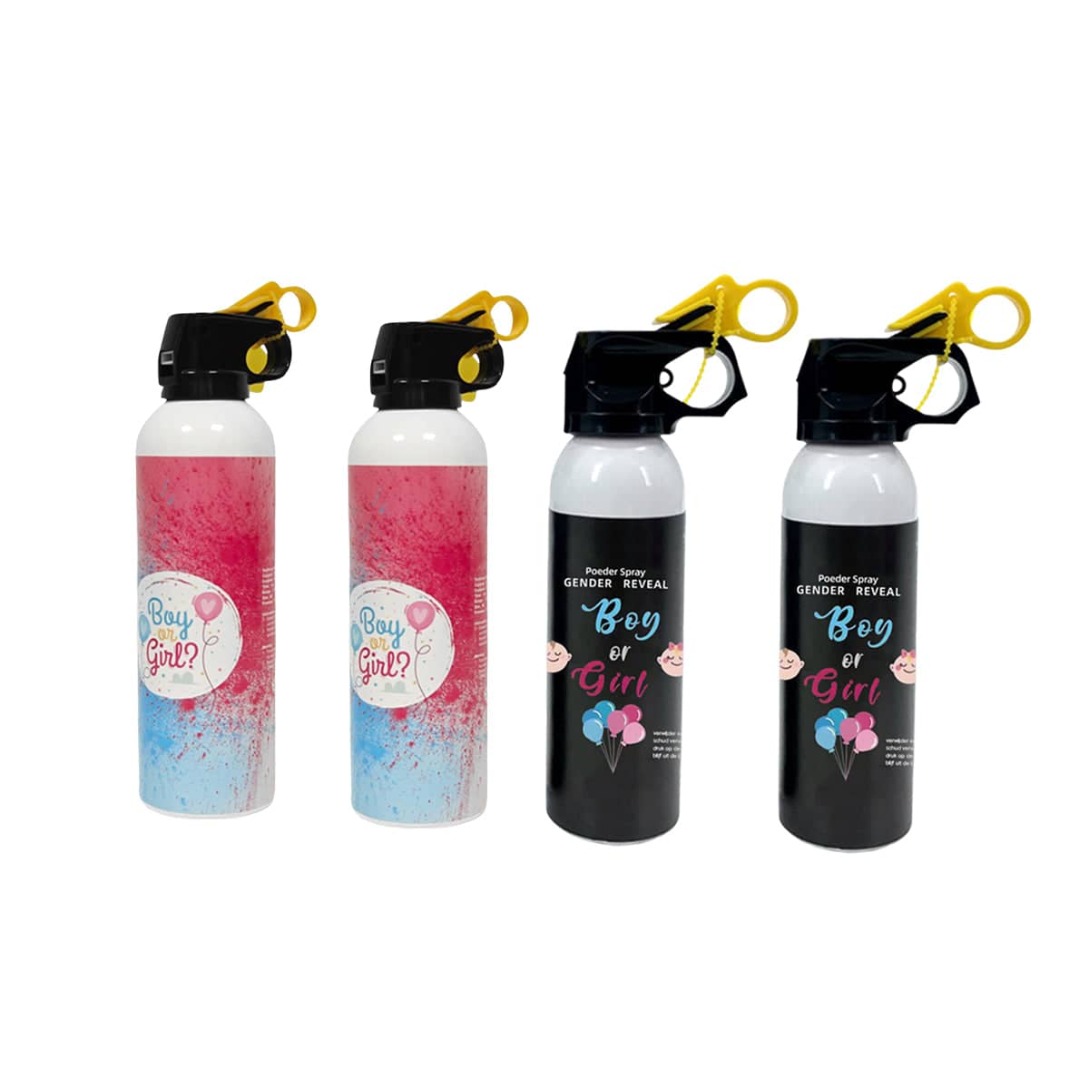 Gender Reveal Powder Blaster Spray - Pink Powder, Black Bottle - view 3