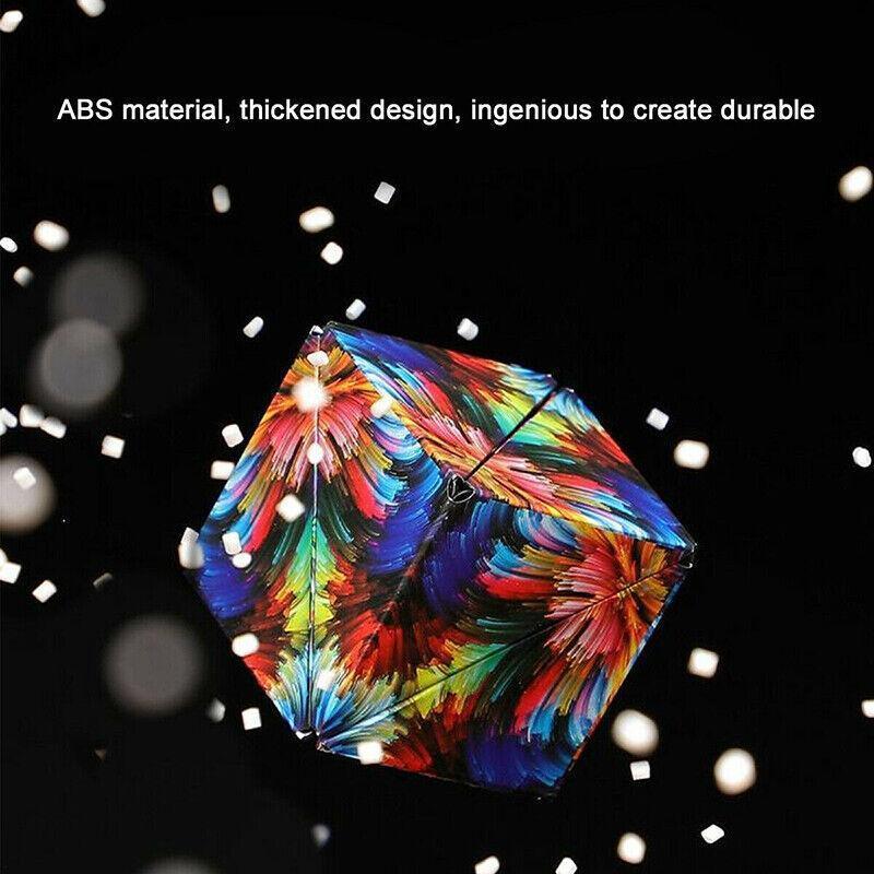 Geometric Puzzle Cube, 2.4 Inch (6.1 cm) - Flame Pattern - view 4