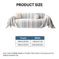 Geometric Sofa Cover, Breathable Soft Fabric - Sage Green, 180 x 230 cm - view 3