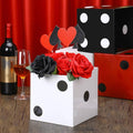 Giant Dice Party Favour Boxes Pack of 6 Photo Props 28 cm Red White Black - view 5