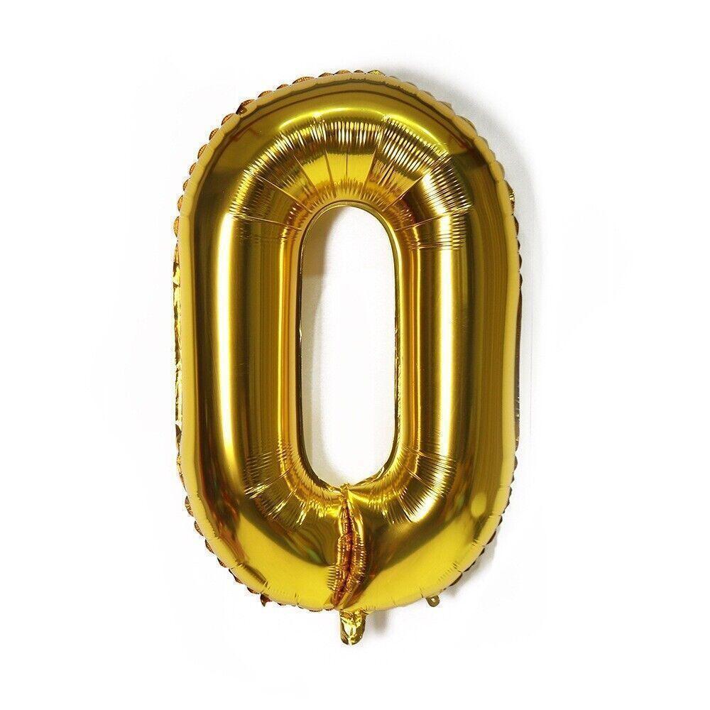 Giant Foil Number Balloon 40 Inch (100 cm) - Gold Number 7 - view 3