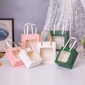 Gift Bags with Clear Window and Handles, Pack of 20 - Green, Size S (16.5 x 14.5 x 8 cm) - view 5