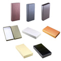 Gift Boxes with Faux Leather Pattern for Wallets and Belts, Pack of 10 - Dark Grey - view 3