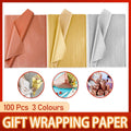 Gift Wrapping Tissue Paper, 100 Sheets - Gold - view 2