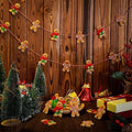 Gingerbread Man Christmas Tree Ornaments Pack of 12 - Window Decor Style 18, Multicolour - view 4