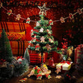 Gingerbread Man Christmas Tree Ornaments Pack of 12 - Window Decor Style 18, Multicolour - view 5