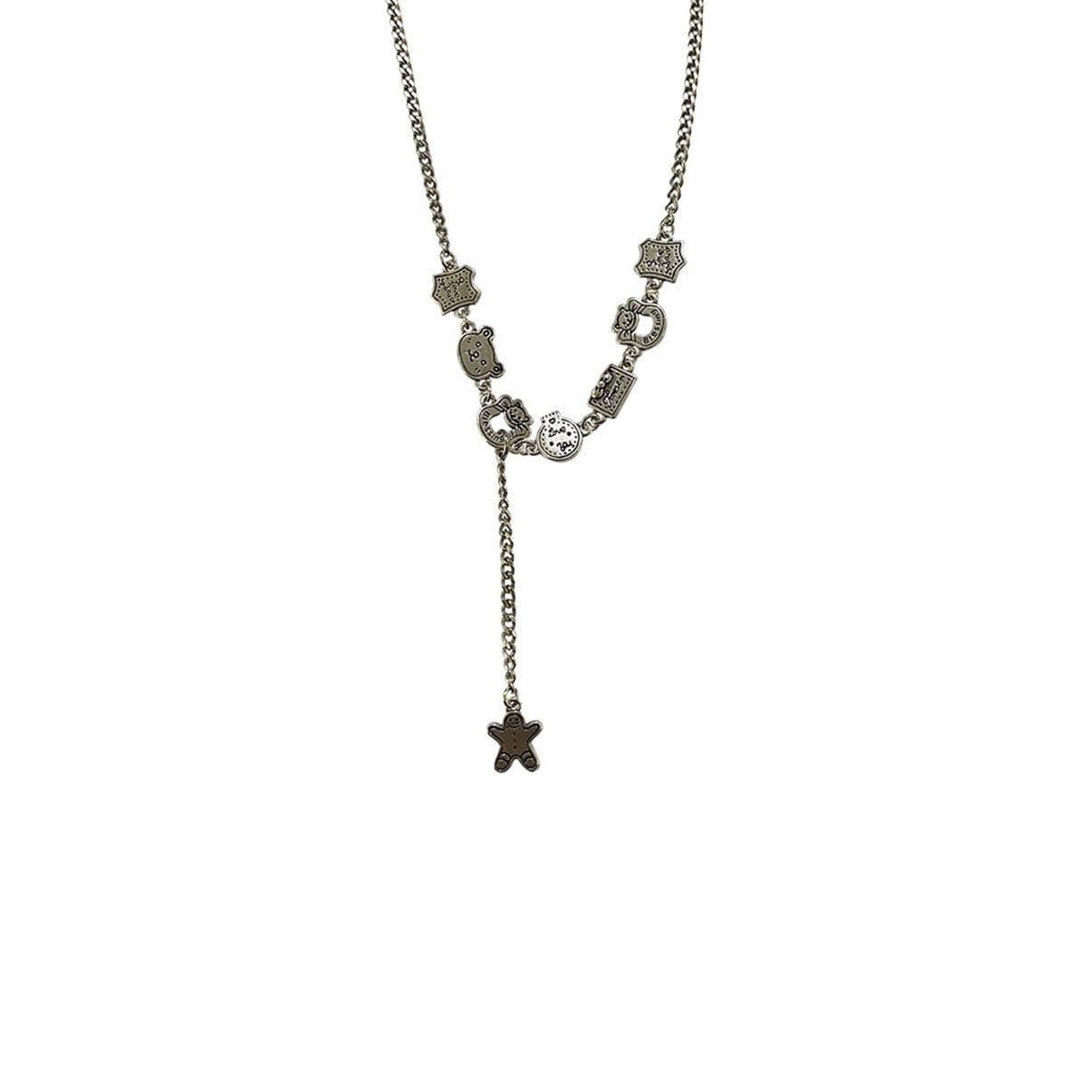Gingerbread Man Tassel Necklace, Sweater Chain for Women - view 2