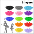 Girls' Layered Tulle Tutu Skirt for Dance and Dress-Up - Lime Green - view 3