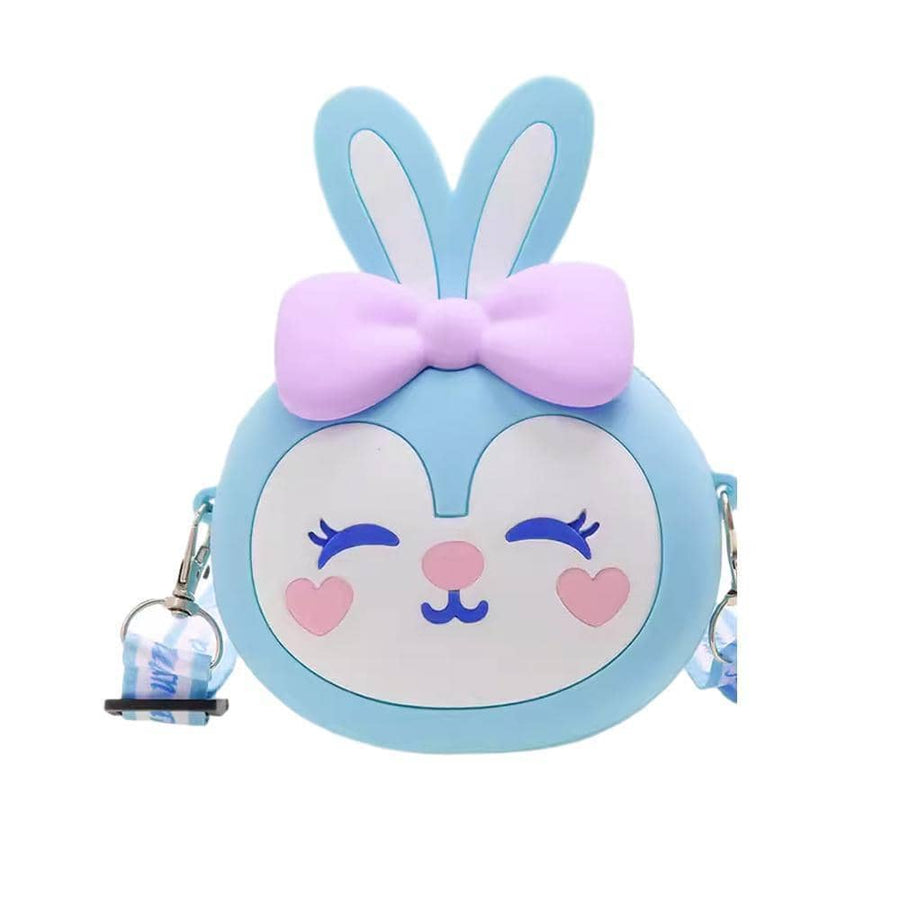 Girls Mini Crossbody Bag in Silicone - Blue