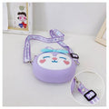 Girls Mini Crossbody Bag in Silicone - Blue - view 4