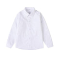 Girls Peter Pan Collar Long Sleeve School Shirt - White, Size M (Bust 94 cm) - view 3