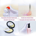 Girls Pretend Makeup Set with Cosmetic Bag, Brushes and Eyeshadow - Pink - view 3