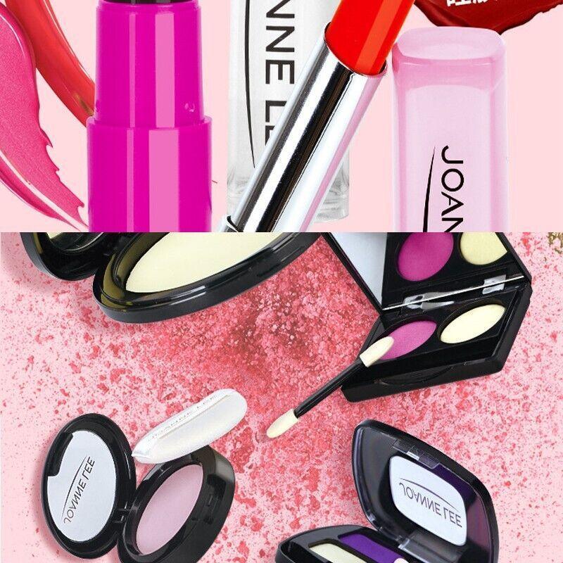 Girls Pretend Makeup Set with Cosmetic Bag, Brushes and Eyeshadow - Pink - view 5