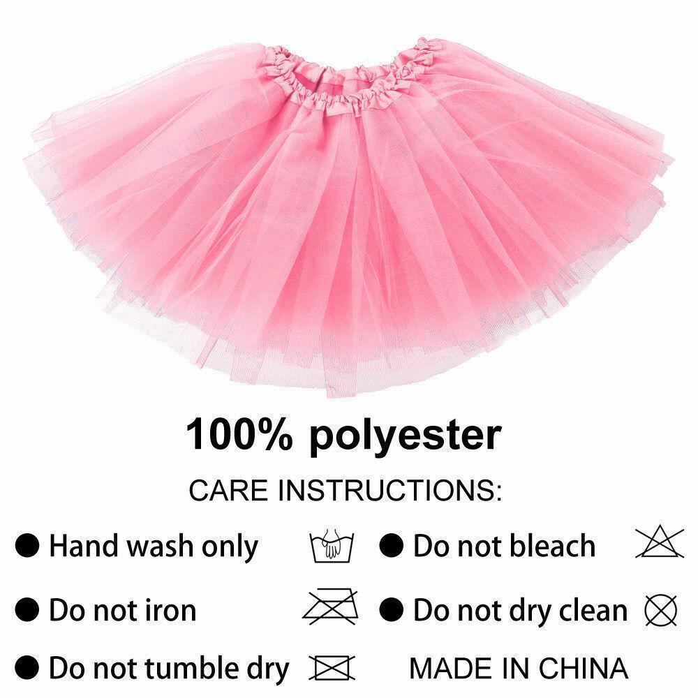 Girls Tutu Skirt 3 Layer Tulle Princess Party Costume - Blue - view 8
