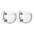 Glass Aquarium Plant Cup with Suction Cups for Breeding and Aquascaping, Set of 2 - view 2