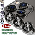 Glass Camera Lens Protector Metal Ring for iPhone 13 Pro and iPhone 13 Pro Max - Grey - view 2