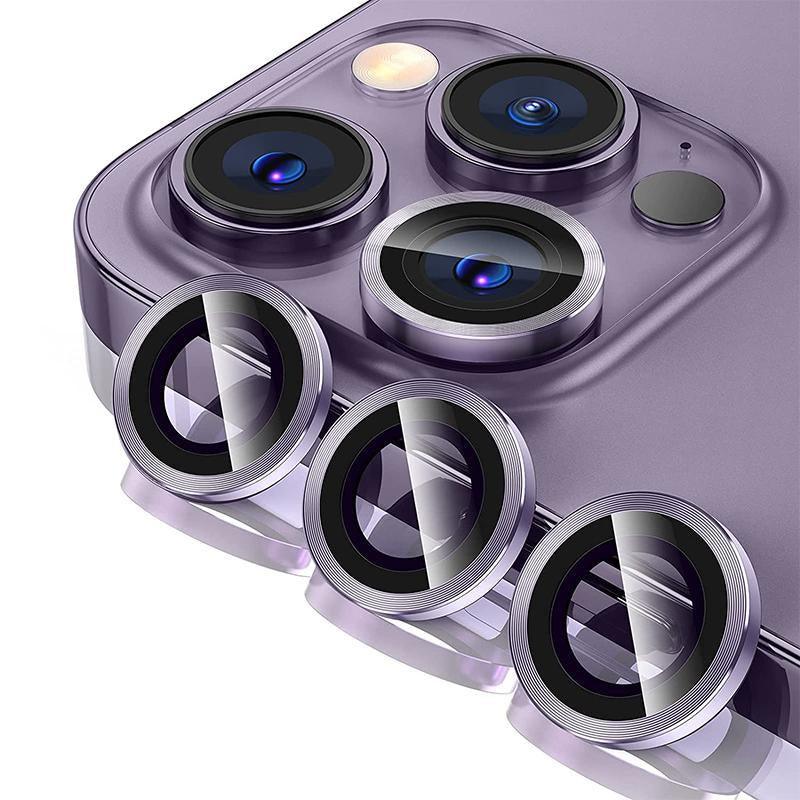 Glass Camera Lens Protector Metal Ring for iPhone 13 Pro and iPhone 13 Pro Max - Rainbow - view 17