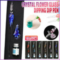Glass Dip Pen Gift Set with Ink and Penholder - Pink - view 2