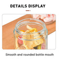 Glass Food Storage Jars with Lids Pack of 6, 16 oz Clear Leak-Proof for Kitchen Pantry - view 5
