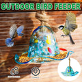 Glass Hanging Bird Feeder for Outdoor Garden, Yard and Patio Decor