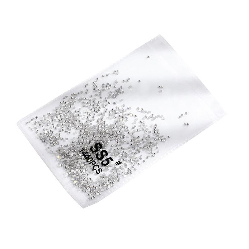 Glass Nail Art Rhinestones, About 1440 Pieces - Clear Crystal SS5