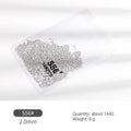 Glass Nail Art Rhinestones, About 1440 Pieces - Clear Crystal SS5 - view 5