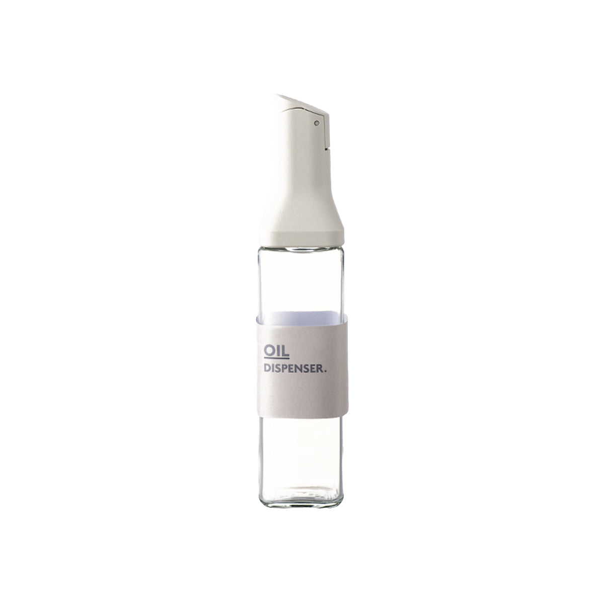 Glass Oil Dispenser Bottle with Auto-Open Spout, 500ml - Grey
