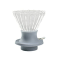 Glass Pour Over Coffee Dripper with Wavy Rim for Home Brewing - Wavy Filter Cup