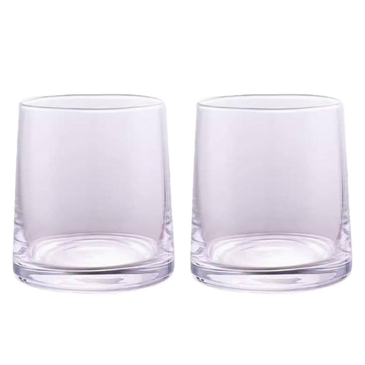 Glass Toothbrush Cups, Pack of 2 - Clear