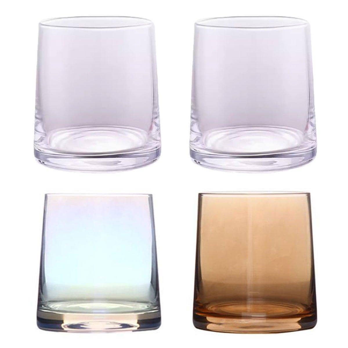 Glass Toothbrush Cups, Pack of 2 - Clear - view 3