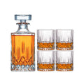 Glass Whisky and Wine Decanter Set with 4 Glasses for Home Bar - view 2