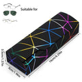 Glasses Cases, PU Leather, Geometric Pattern, Pack of 2 - Black - view 4