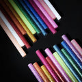 Glitter Hot Melt Glue Sticks, 7mm x 100mm - Assorted Colours, Pack of 50 - view 3