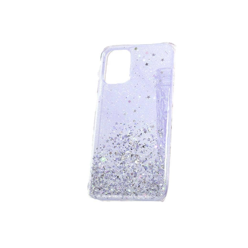 Glitter Phone Case, Purple - Samsung Galaxy S21 Plus