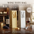 Glitter Wine Bottle Gift Bags, Pack of 20 - Gold - view 2