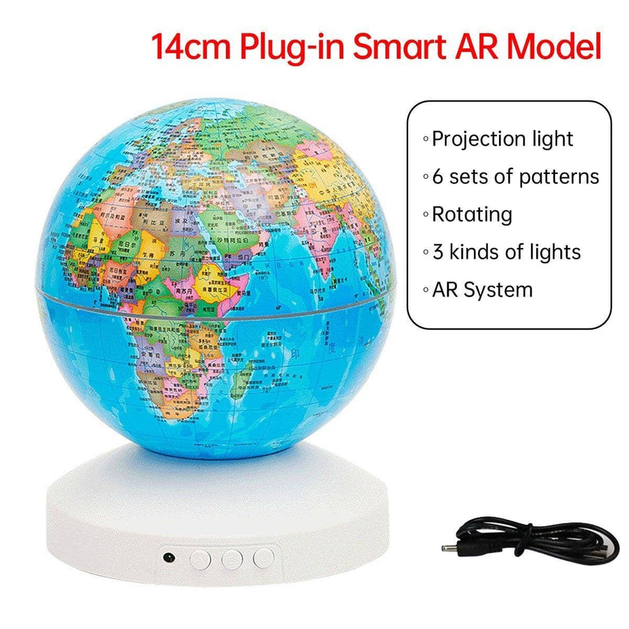 Globe Night Light 14 cm with Augmented Reality - Smart AR, Plug-In