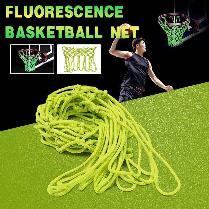 Glow in the Dark Basketball Net, Luminous Neon Green 12 Loop Hoop Net