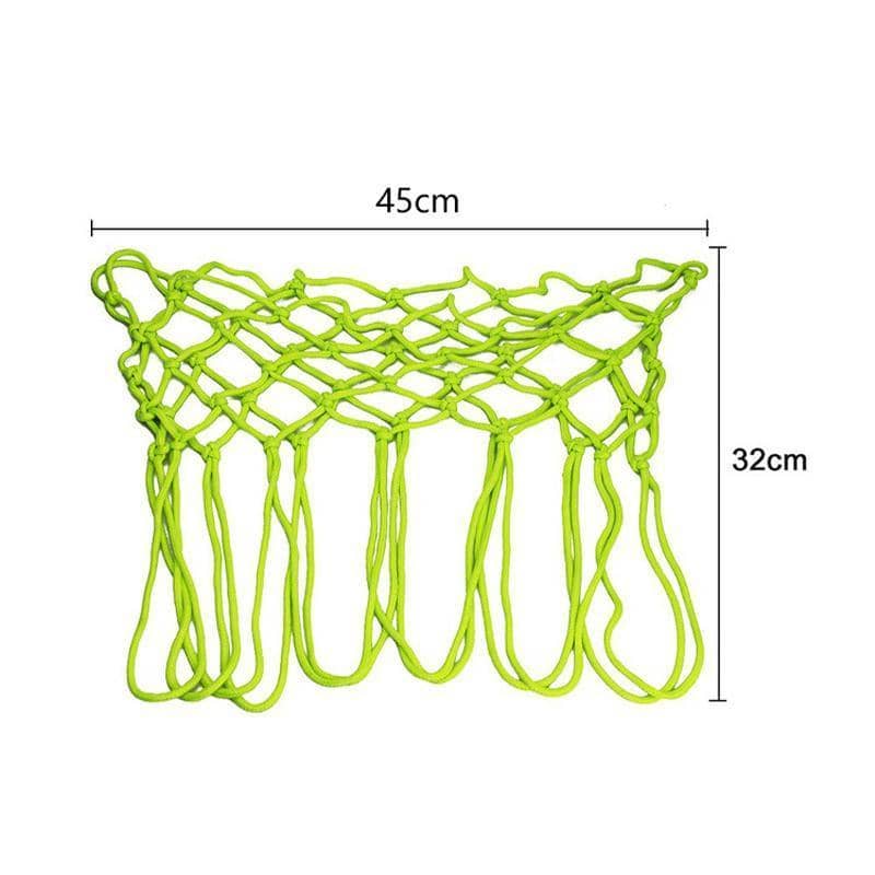Glow in the Dark Basketball Net, Luminous Neon Green 12 Loop Hoop Net - view 3