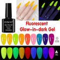 Glow in the Dark Gel Nail Polish 8ml - Neon Pink - view 2
