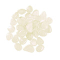Glow in the Dark Pebbles, Pack of 100 - White