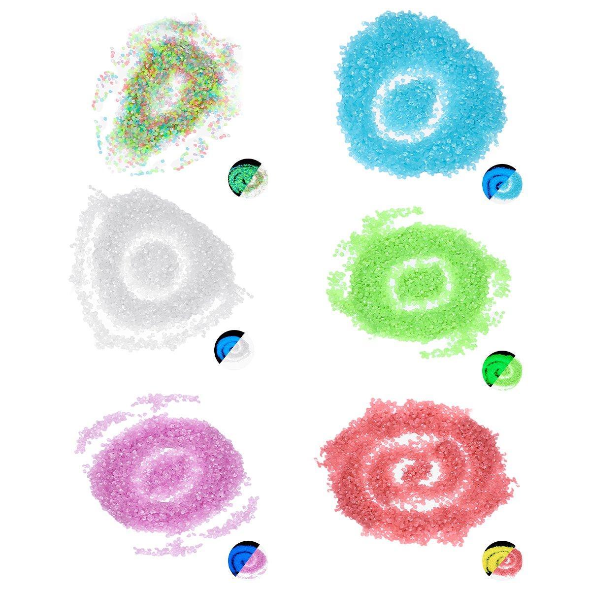 Glow in the Dark Sand, Resin Grains 3-5 mm, 250 g - Purple - view 3