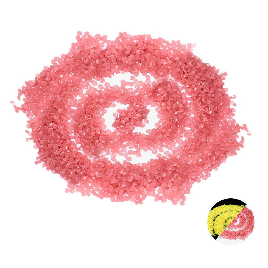 Glow in the Dark Sand, Resin Grains 3-5 mm, 250 g - Red