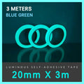 Glow in the Dark Self-Adhesive Luminous Tape 2cm x 3m - Blue and Green